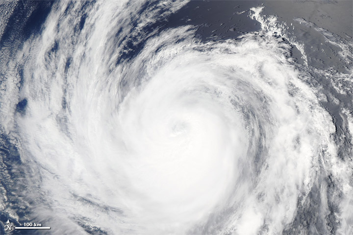 Hurricane Fabio Spotted from Space